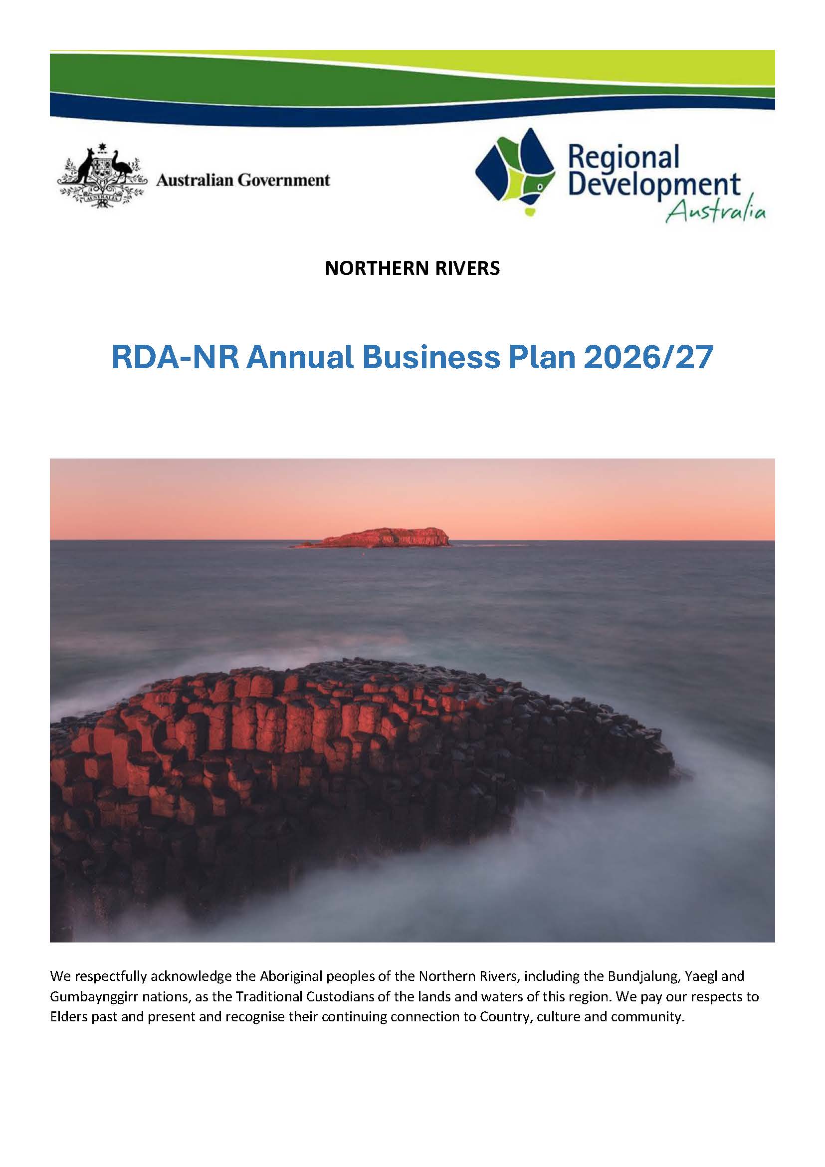 2026-2027 RDANR Annual Business Plan